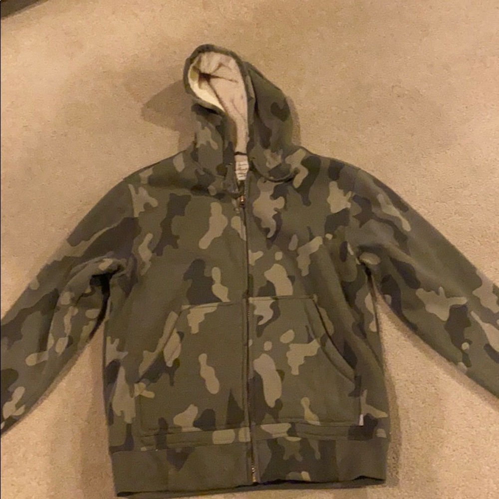men’s Weatherproof fleece camo jacket